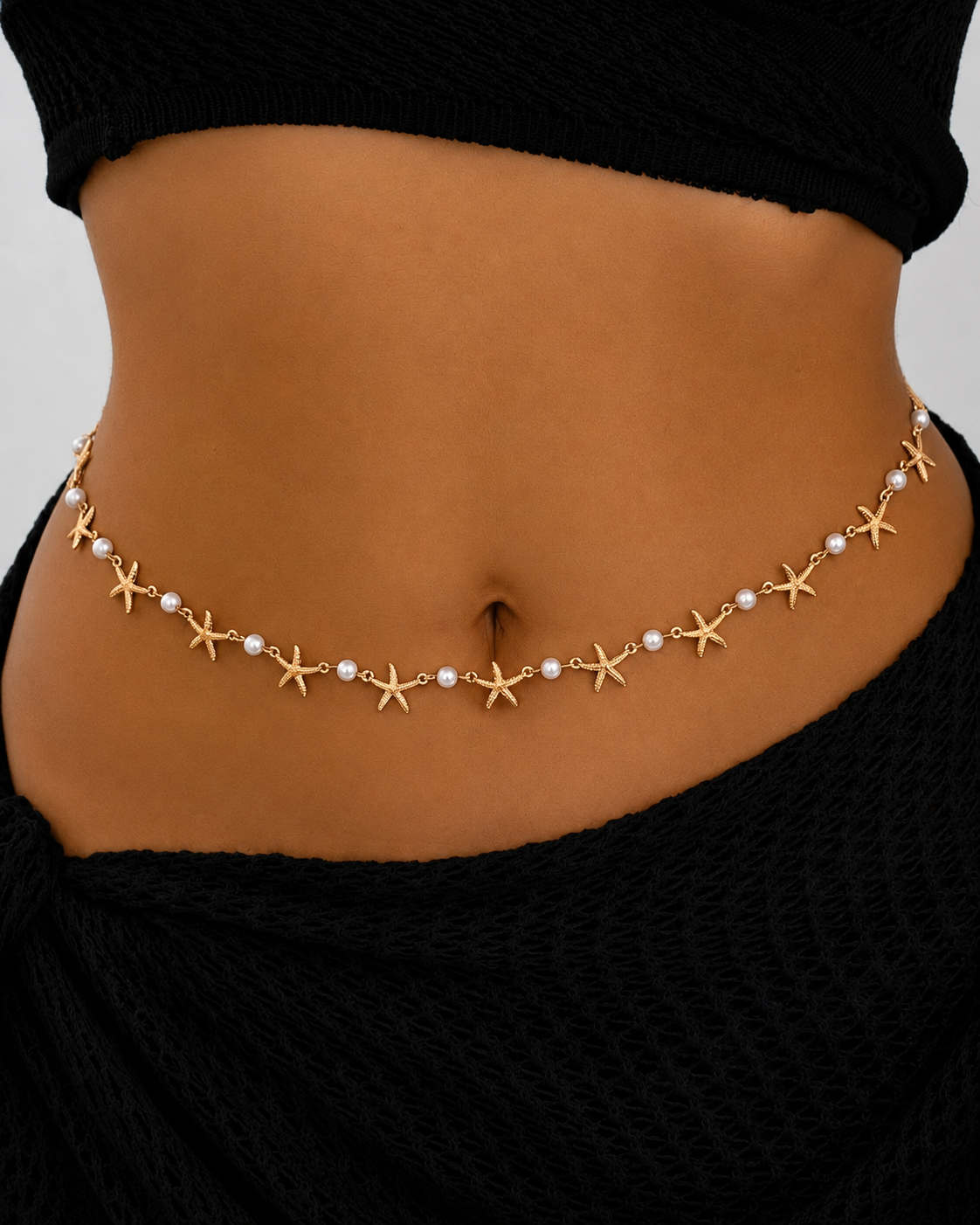 Pearl Starfish Coastal Body Chain Series