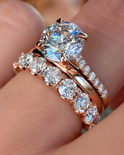 Rose Gold Celeste Bridal Ring Set