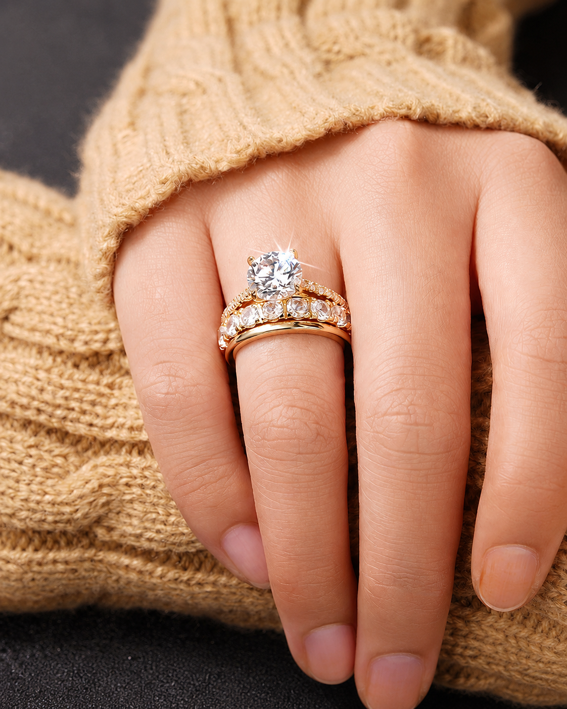 Celeste Bridal Ring Set additional view 4