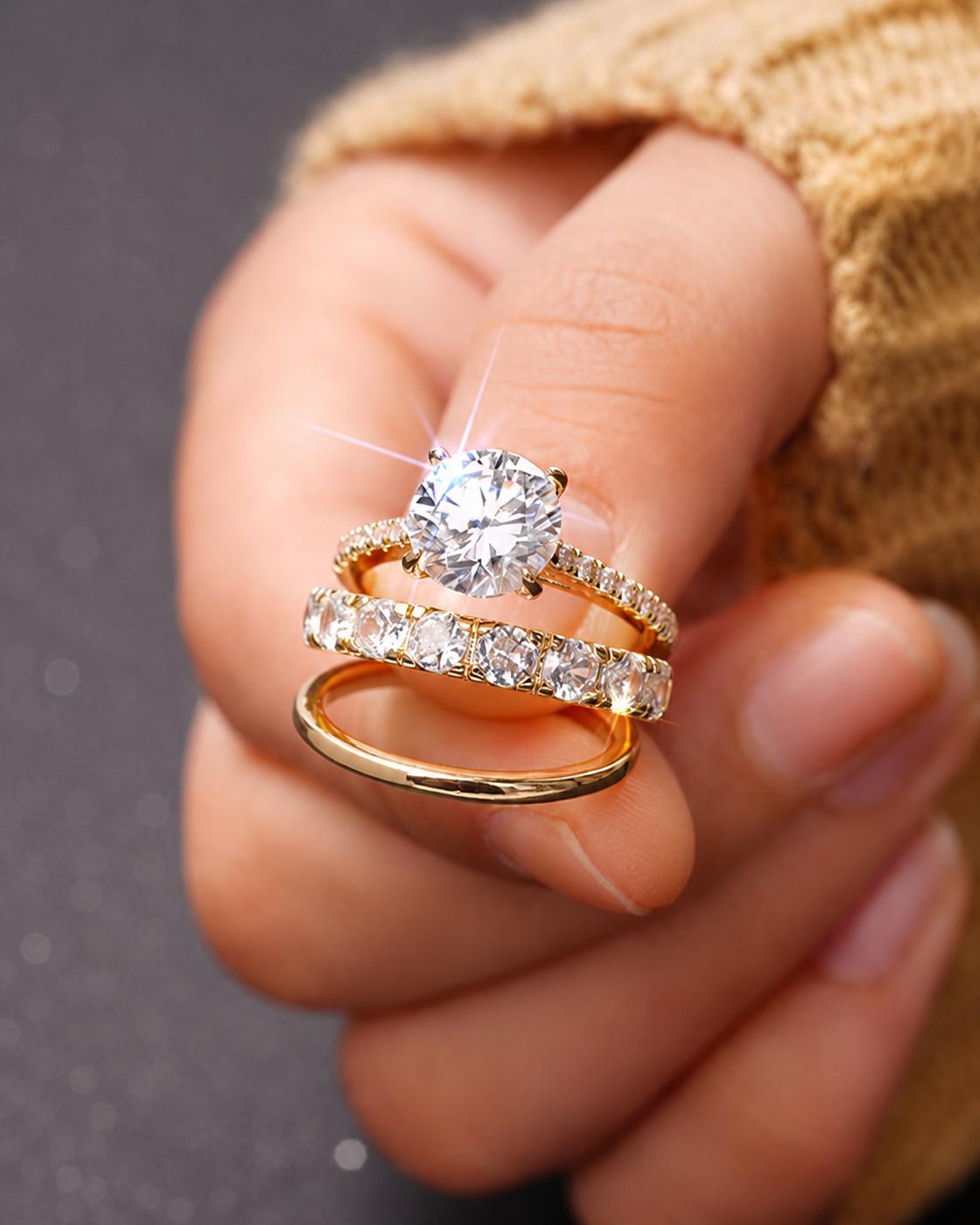 Celeste Bridal Ring Set additional view 5