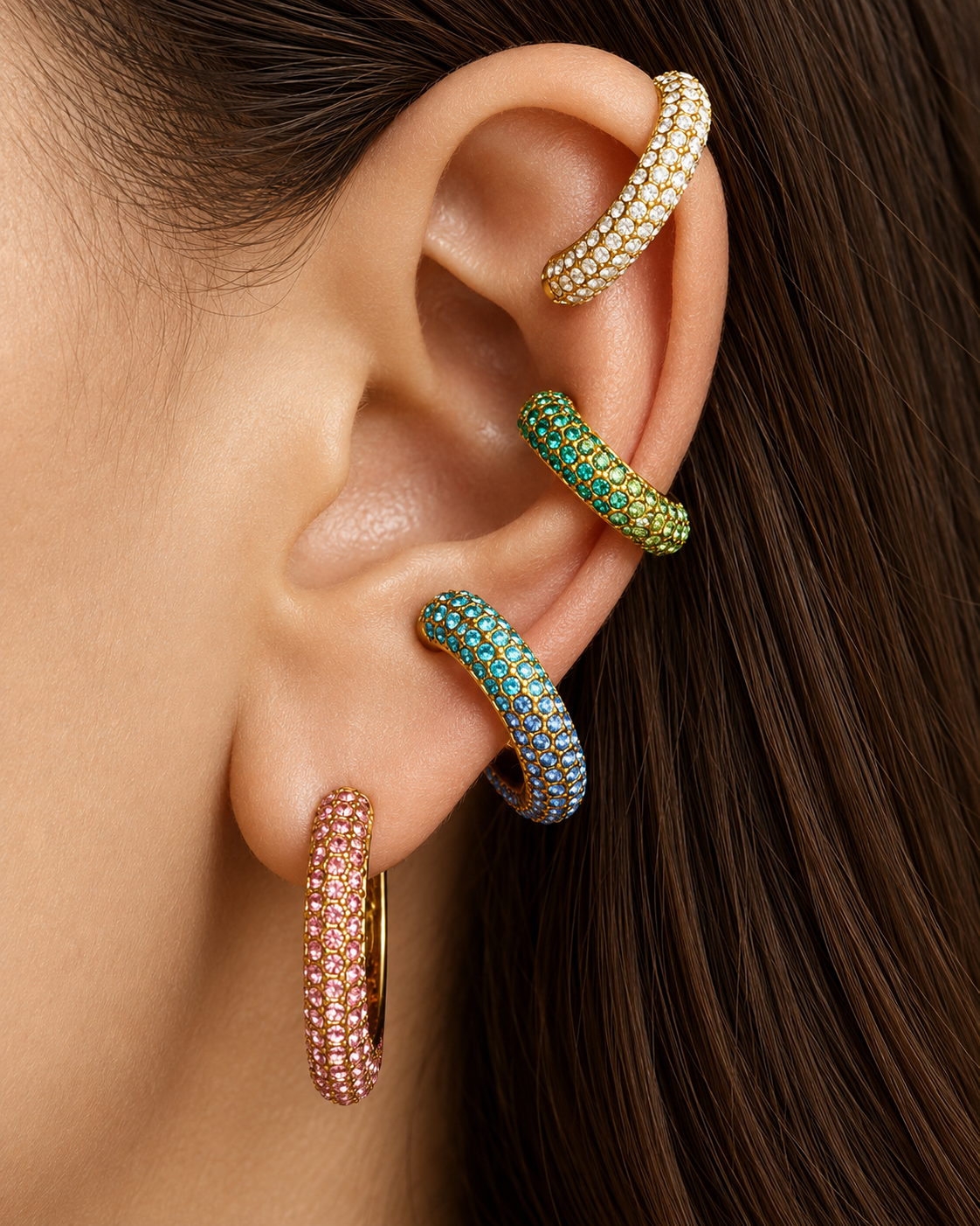 Aurora Pavé Ear Cuff additional view 7