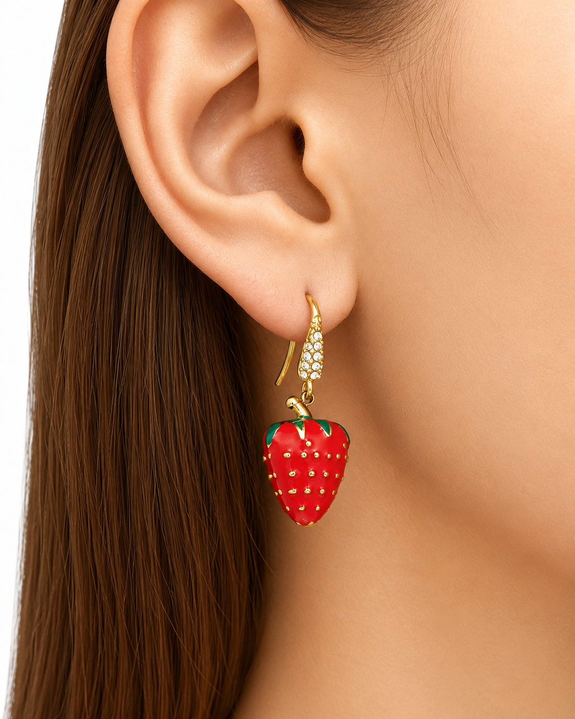 Strawberry Drop Earrings additional view 3