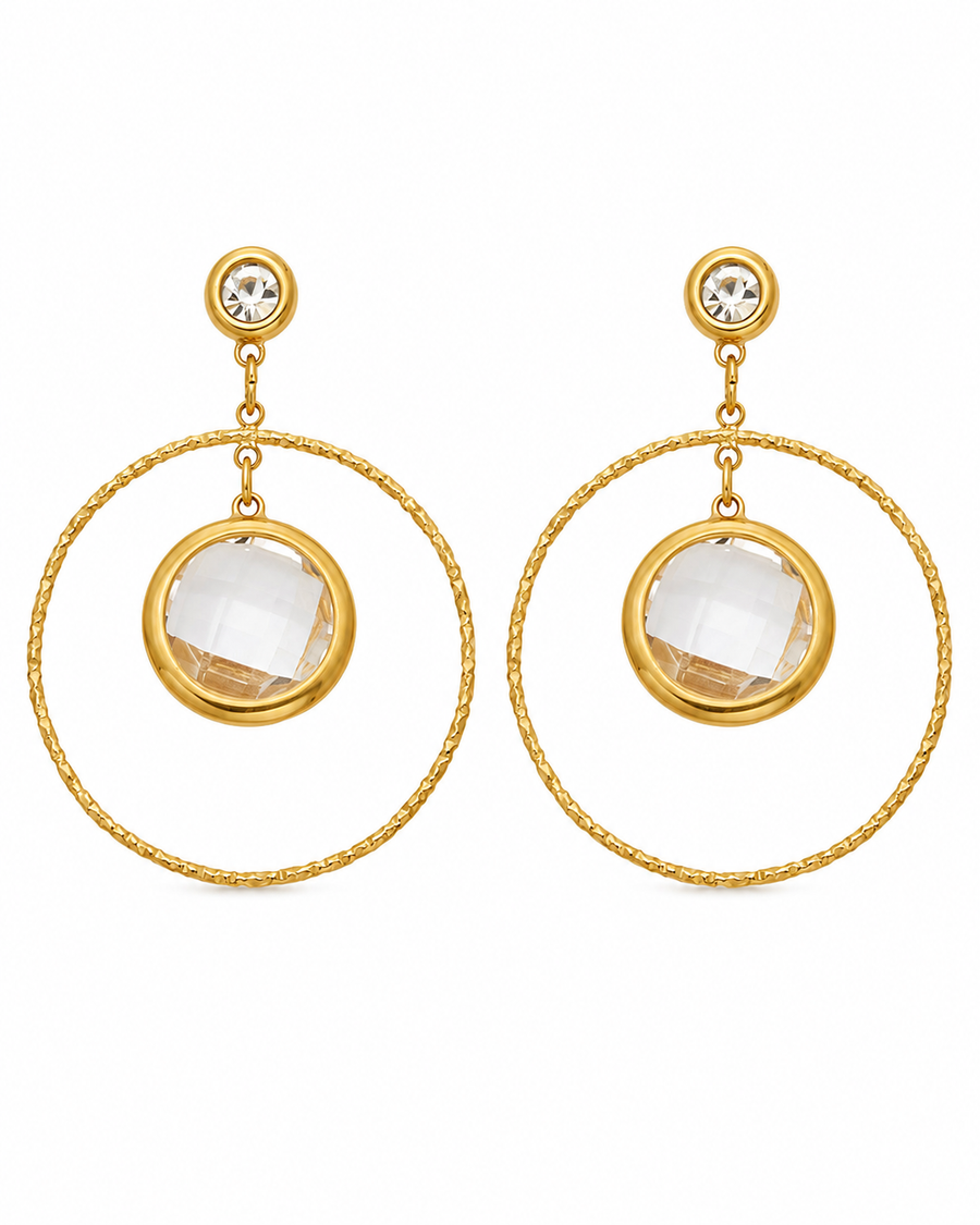 Lumi Halo Drop Earrings Series