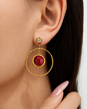 Lumi Halo Drop Earrings Series additional view 6