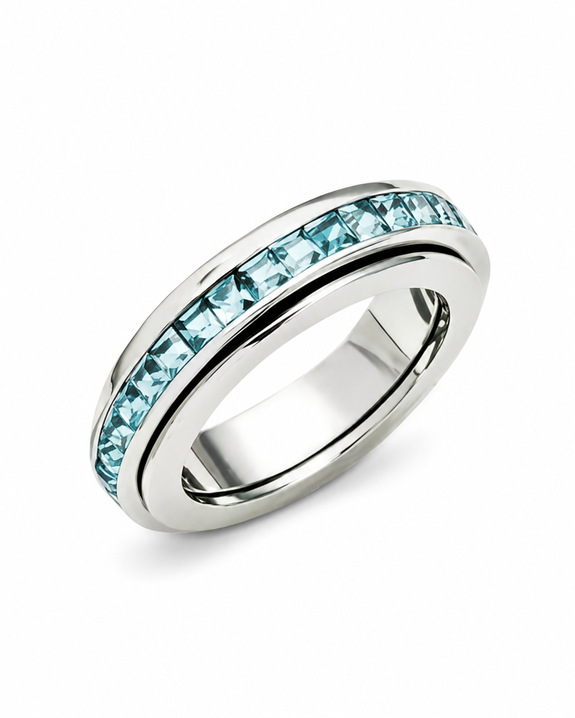 March – Aquamarine Celestia Birthstone Ring Series