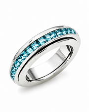 December – Turquoise Blue Celestia Birthstone Ring Series