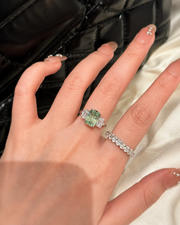 Verde Halo Ring alternate view