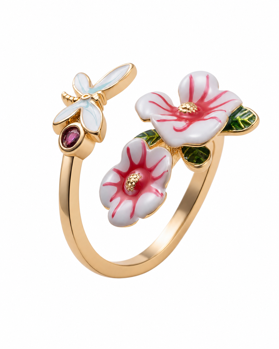 Enamel Bloom Ring Series