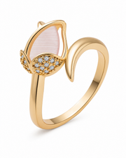 Rosebud Bloom Enamel Bloom Ring Series