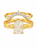 Clear Élodie Oval Crystal Ring Set