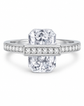 Clear Aveline Radiant Crystal Ring