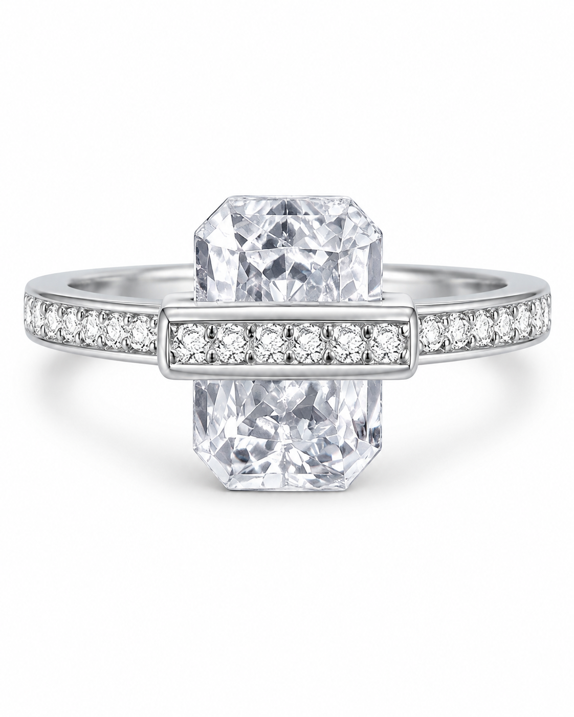 Clear Aveline Radiant Crystal Ring