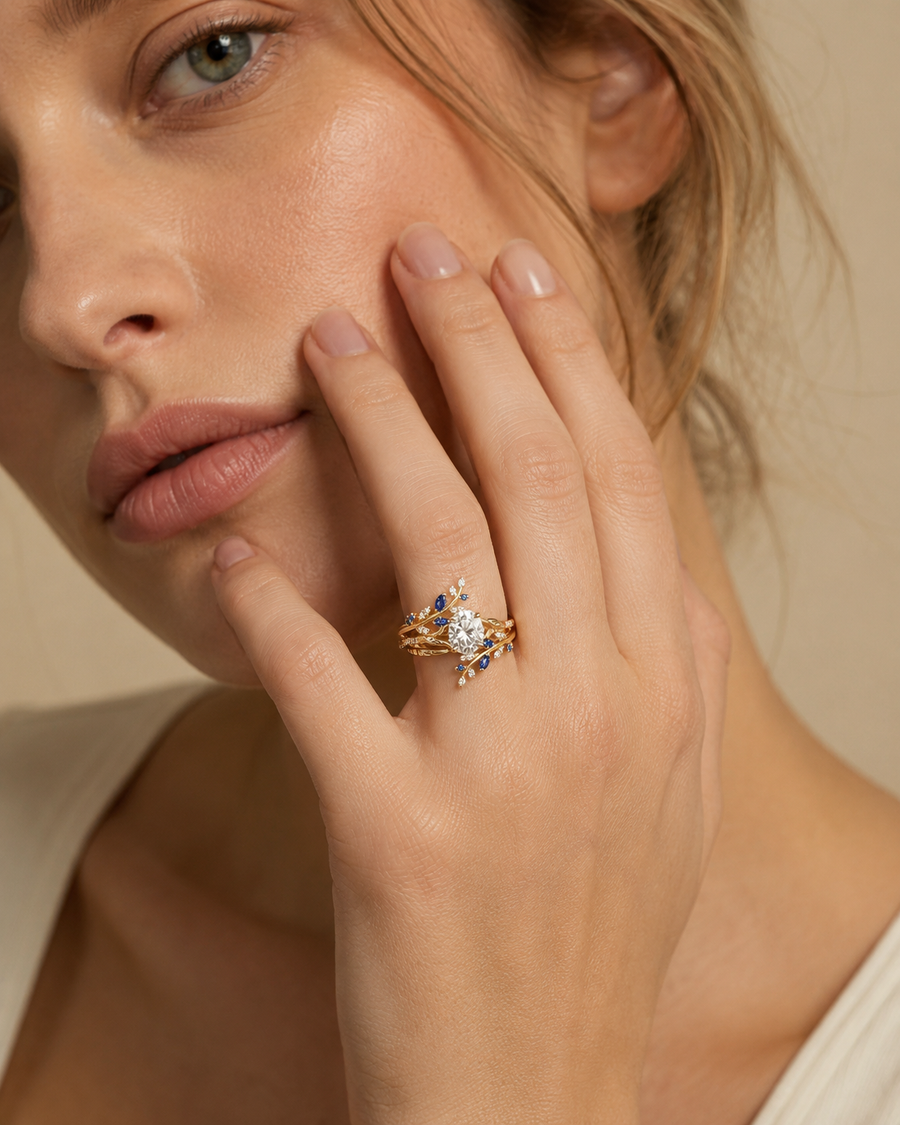 Elowen Sapphire Vine Ring