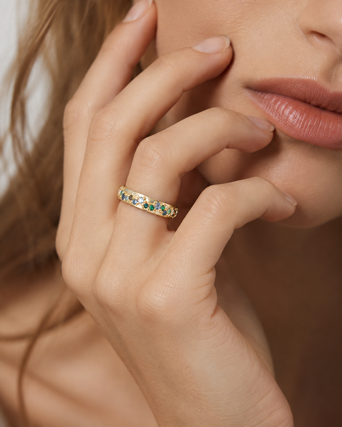Aurelia Mosaic Band Ring alternate view