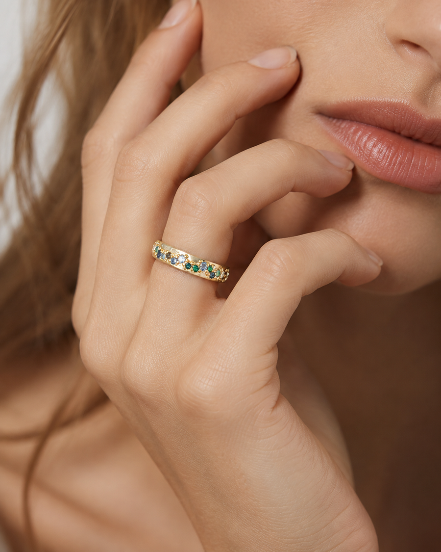Aurelia Mosaic Band Ring