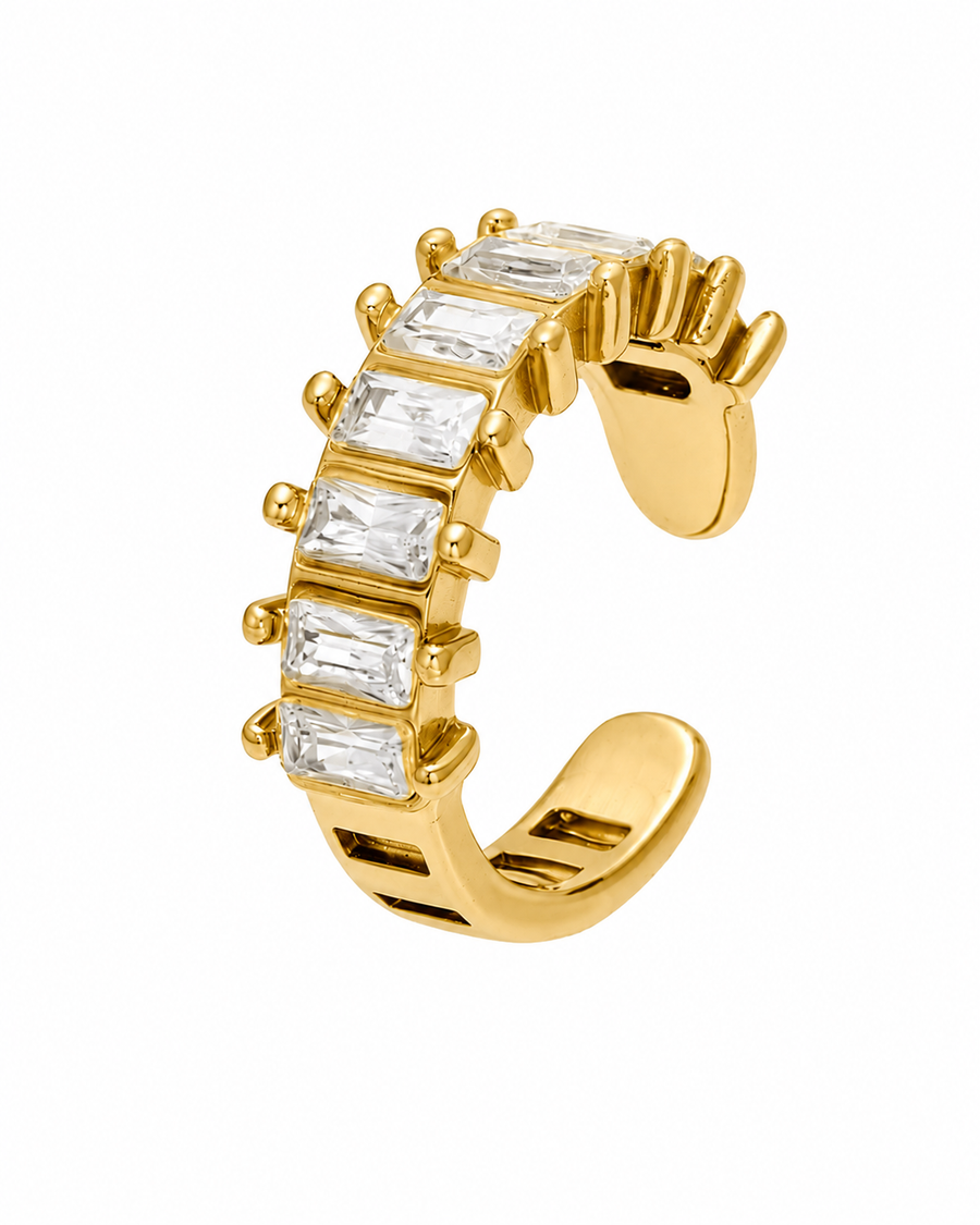 Baguette Crystal Ear Cuff