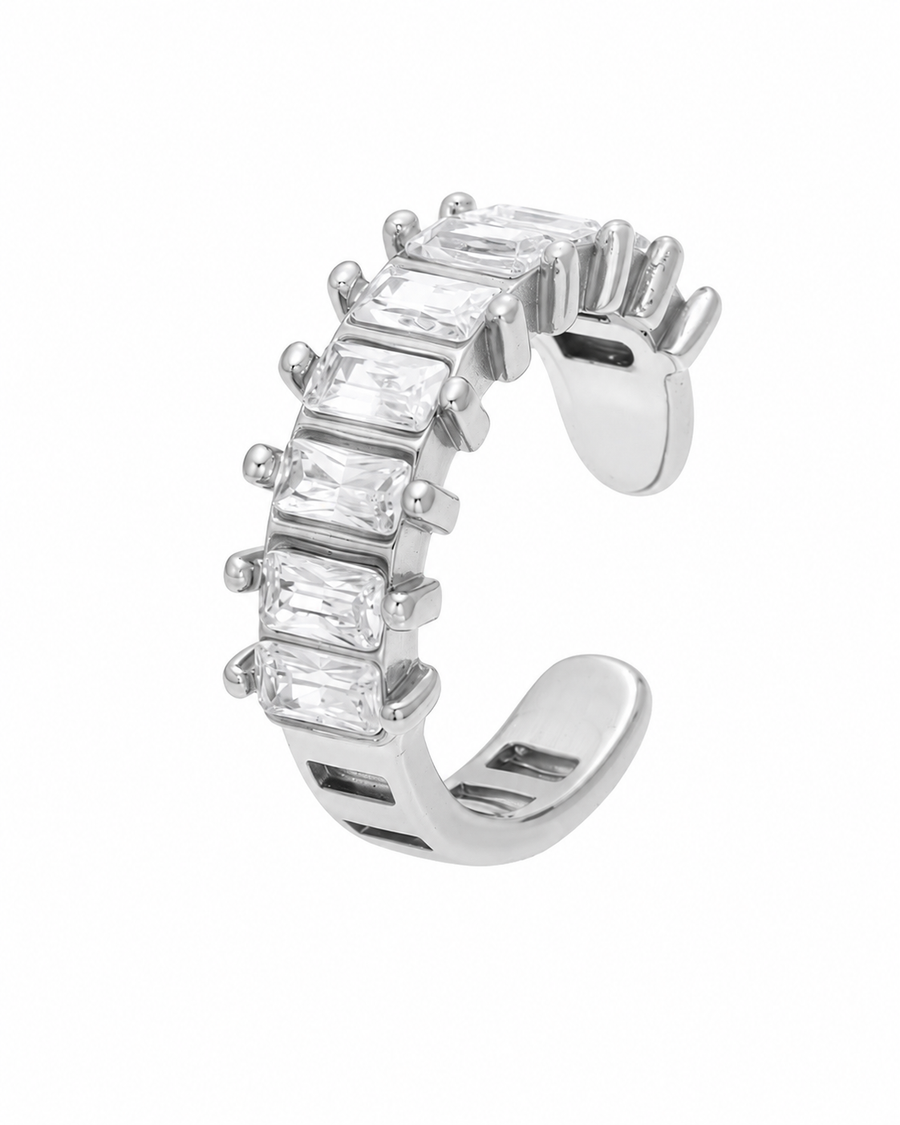 Baguette Crystal Ear Cuff
