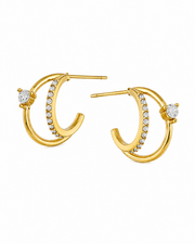 Orbit Crystal Hoop Earrings with approx