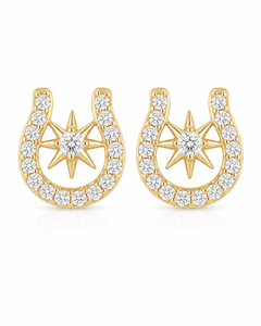 Lucky Star Horseshoe Studs