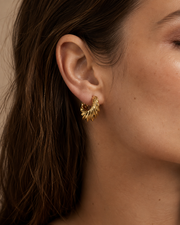 Croissant Twist Hoop Earrings additional view 3