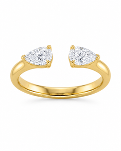 Twin Marquise Open Ring