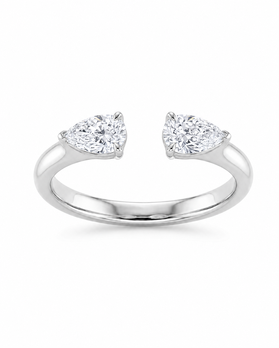 Twin Marquise Open Ring