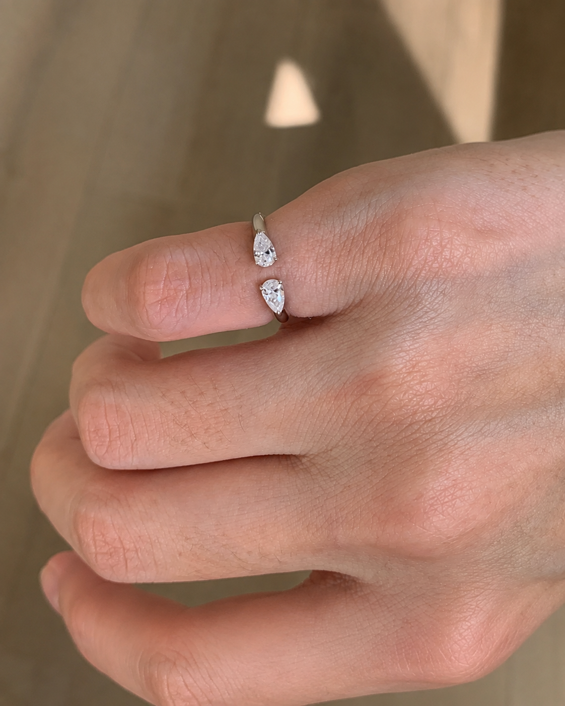 Twin Marquise Open Ring additional view 3