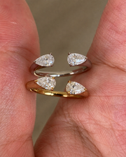 Twin Marquise Open Ring additional view 4