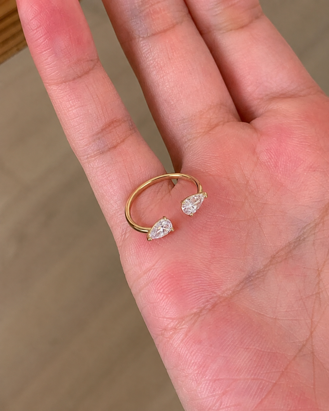 Twin Marquise Open Ring additional view 5