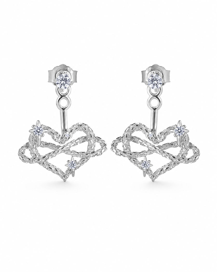 Amora Interlocking Heart Earrings