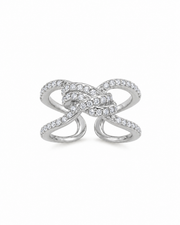 Silver Celeste Bow Ring