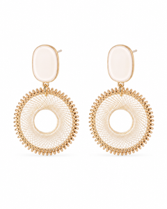 Solène Woven Circle Earrings