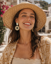 Solène Woven Circle Earrings additional view 4