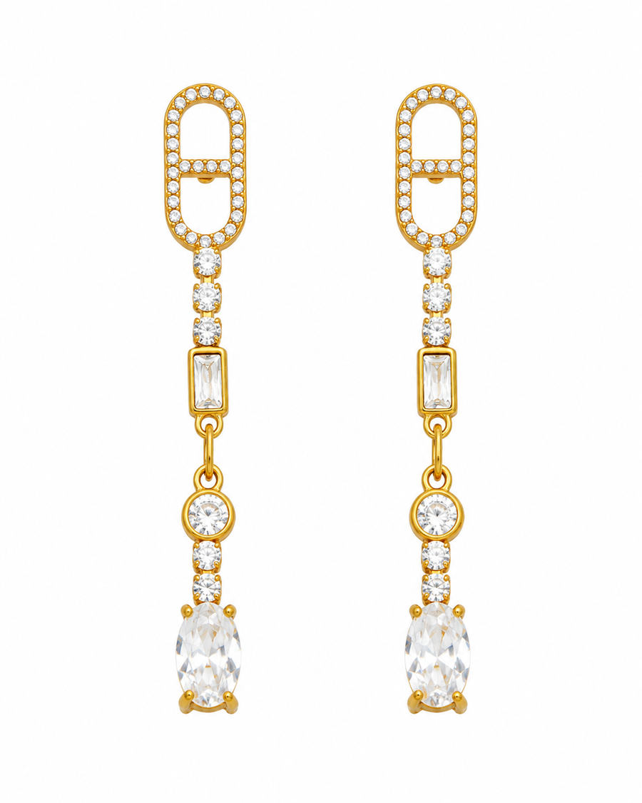 Crystal Drop Earring Series