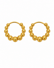Beaded Huggie Hoop Earrings alternate view
