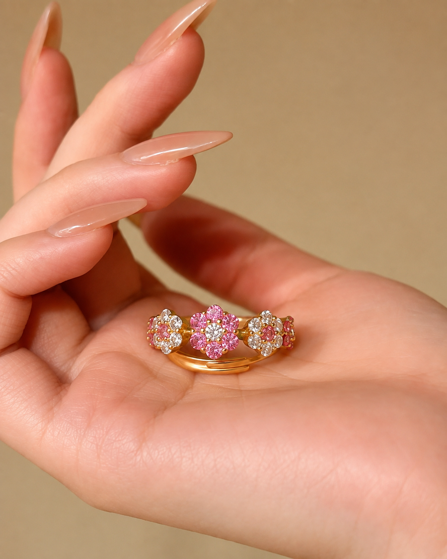 Sakura Bloom Open Ring