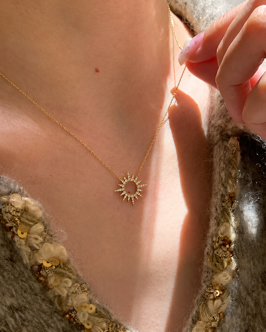 Sunburst Lace Necklace