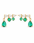 Verde Crystal Drop Earrings