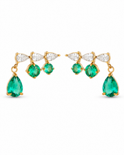 Verde Crystal Drop Earrings