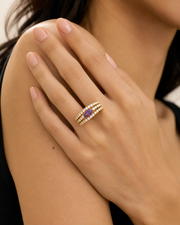 Violet Marquise Crystal Ring alternate view