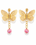 Butterfly Crystal Drop Earrings