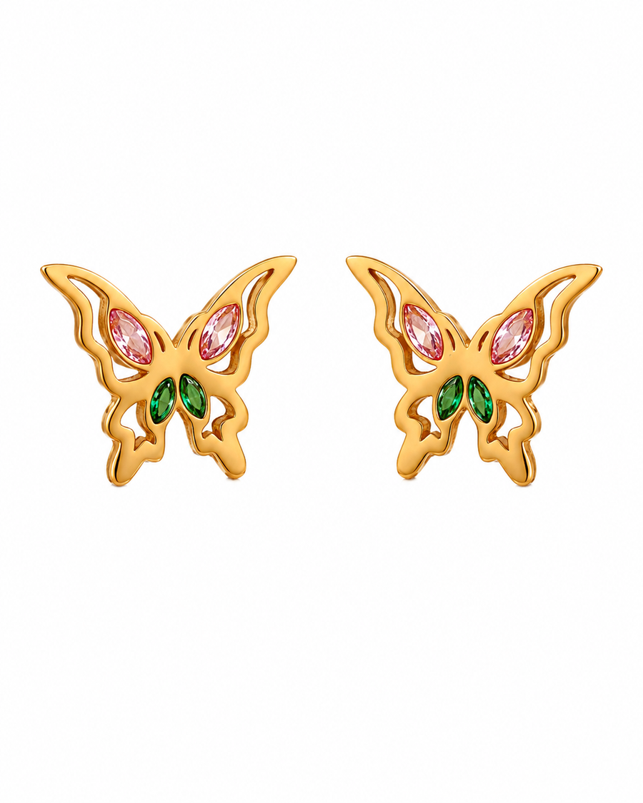 Aurora Butterfly Stud Earrings