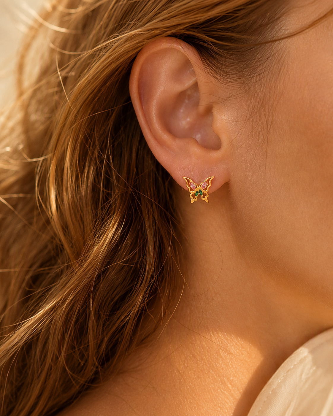 Aurora Butterfly Stud Earrings alternate view
