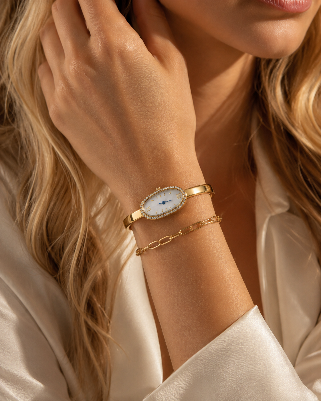 Aurelia Oval Bangle Watch additional view 4