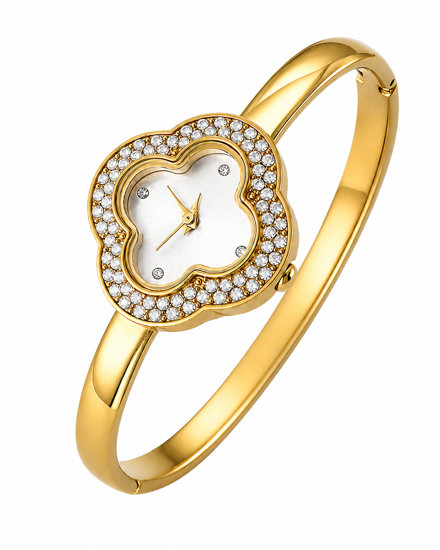 Aurelia Clover Bangle Watch