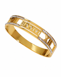 Aurelia Roman Numeral Bangle