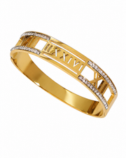 Aurelia Roman Numeral Bangle