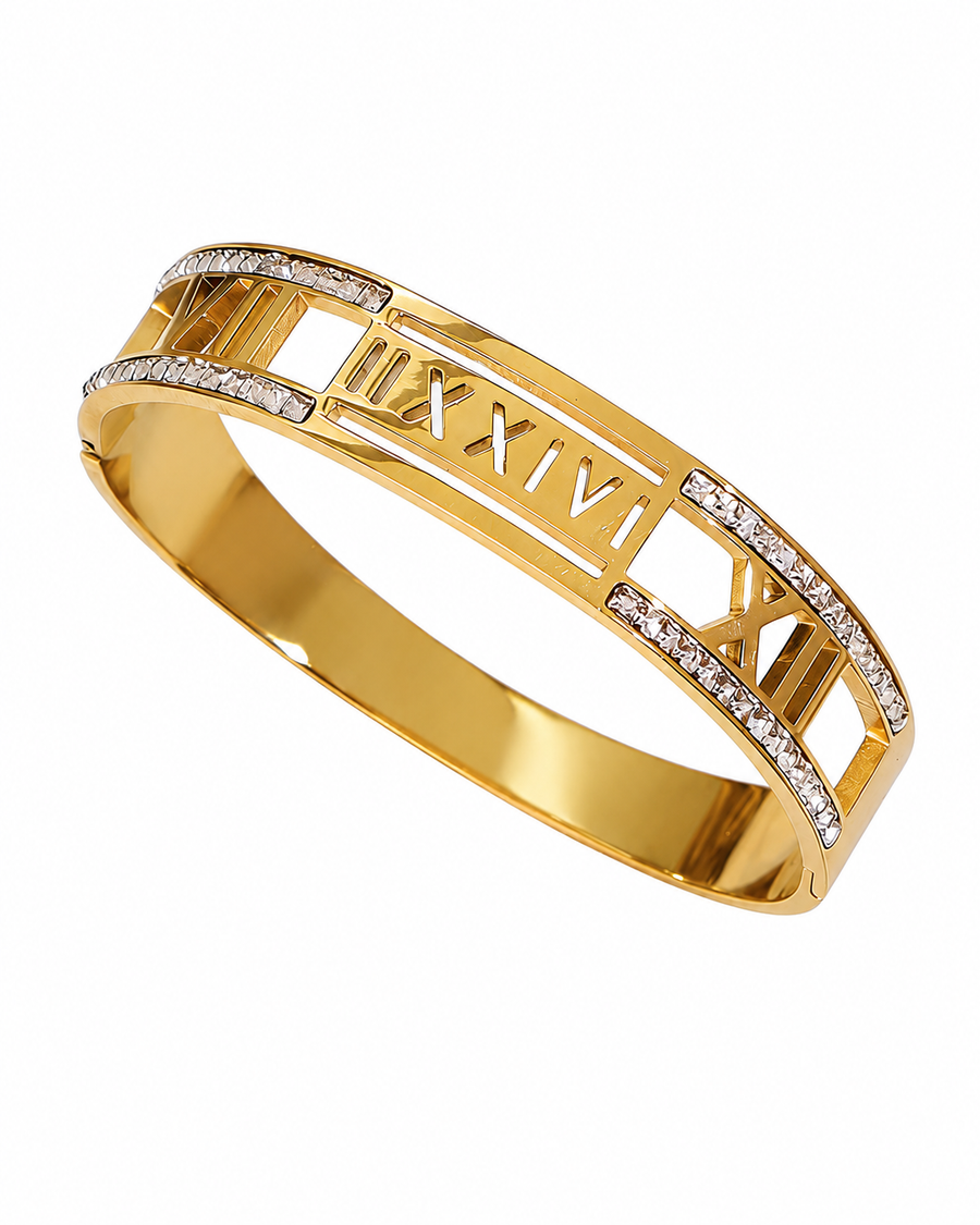 Aurelia Roman Numeral Bangle