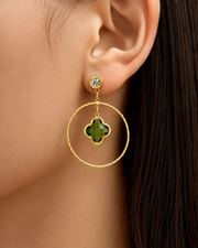 Clover Halo Drop Earring Series additional view 5
