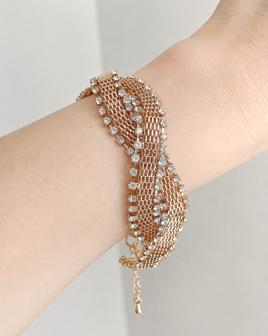 Crystal Mesh Bangle